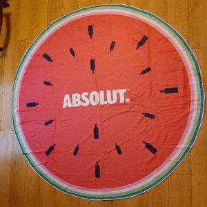 ABSOLUT VODKA Beach Towel Beach Roundie Festival Blanket WATERMELON 150cm